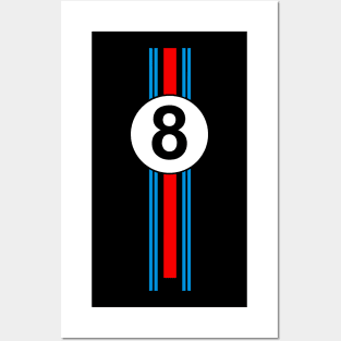 racing stripes Posters and Art